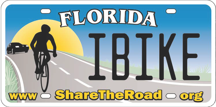 Florida's Share The Road license plate